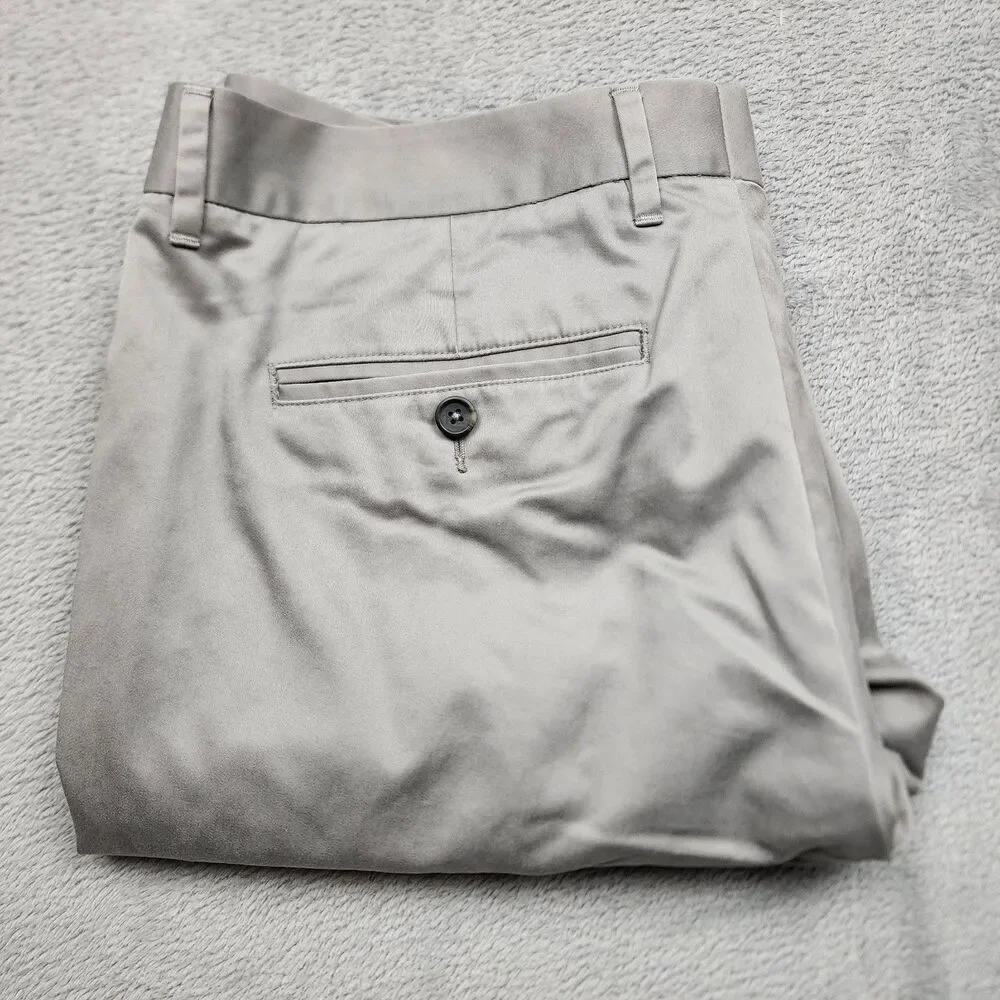 Bonobos Men’s Friday Pants Size 35x30 Gray Slim Fit Chino Style 100% Cotton